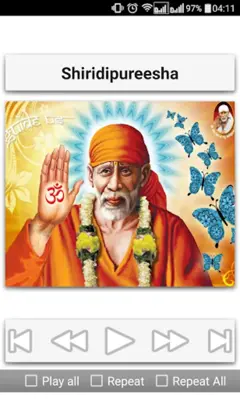 Sai Baba Devotional Songs Telu android App screenshot 0