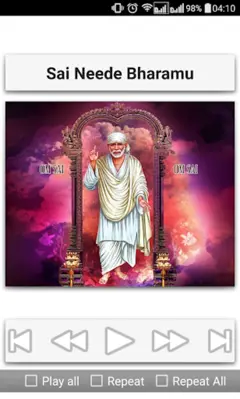 Sai Baba Devotional Songs Telu android App screenshot 11