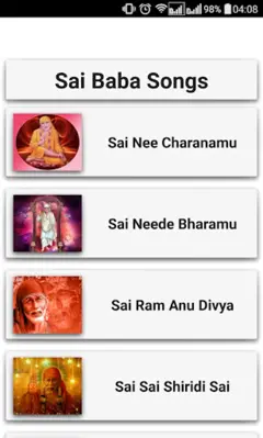 Sai Baba Devotional Songs Telu android App screenshot 22