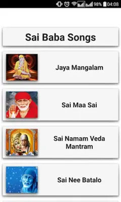 Sai Baba Devotional Songs Telu android App screenshot 23